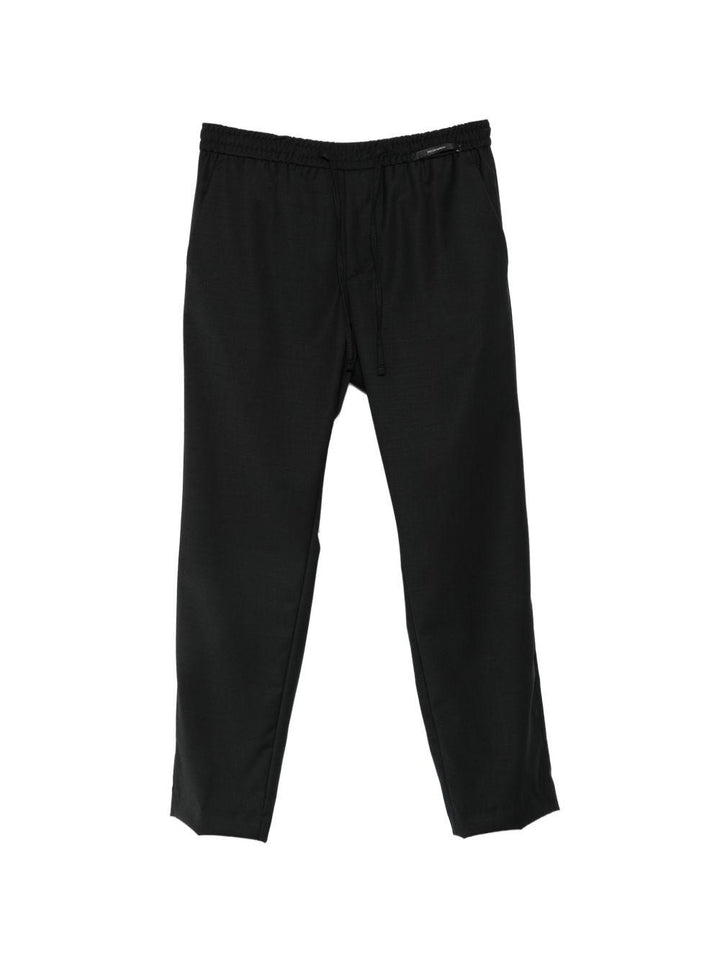 Pantaloni con coulisse neri 