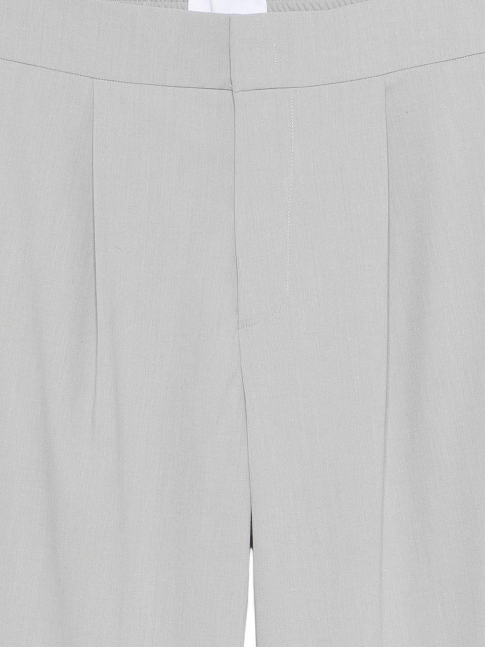 Pantaloni ligh grey sartoriali a vita media 