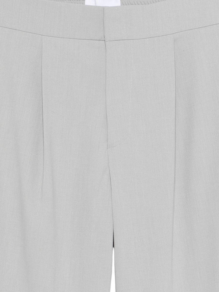 Pantaloni ligh grey sartoriali a vita media 