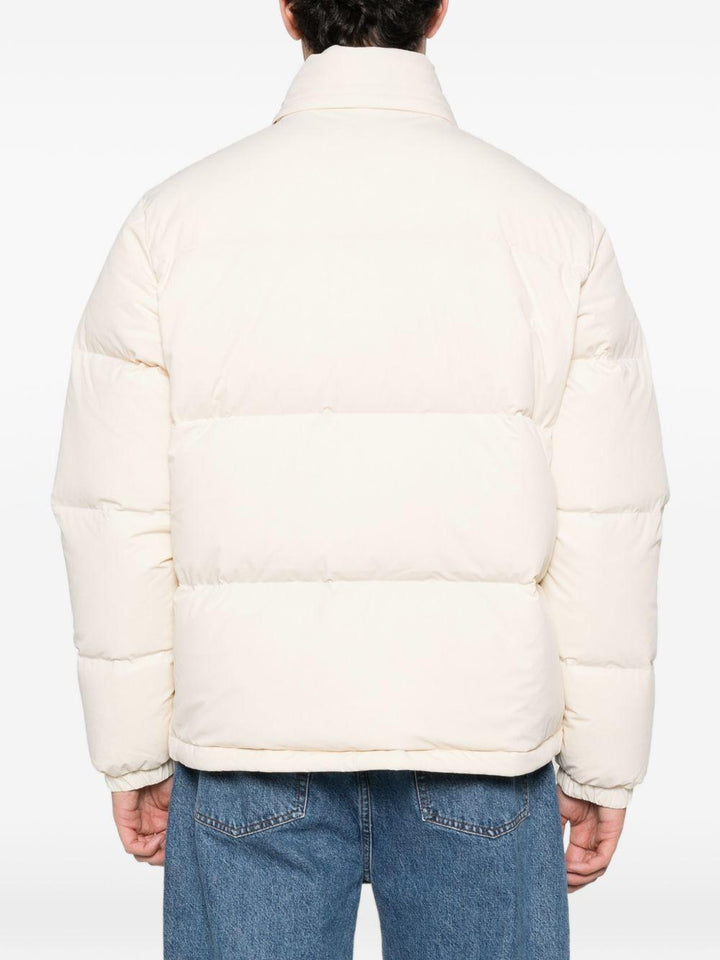 Piumino beige con zip 