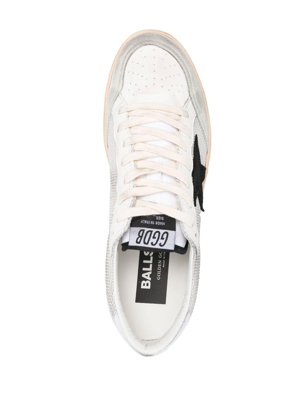 Sneakers Ball-Star multicolor con effetto vissuto e applicazione stella 