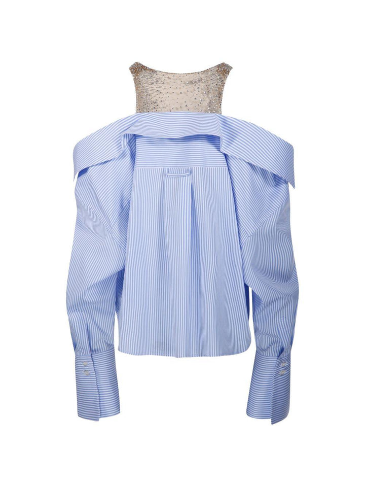 Blusa con spalle scoperte 