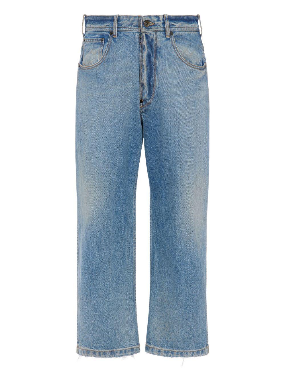 Jeans crop blu 