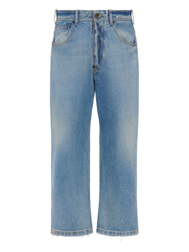 Jeans crop blu 