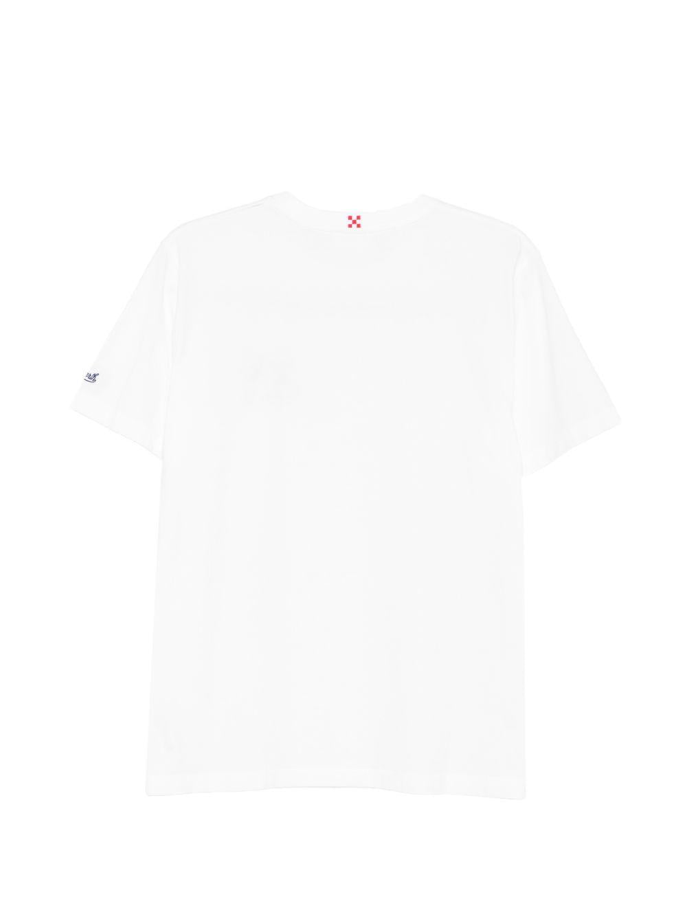 T-shirt bianca con stampa grafica 
