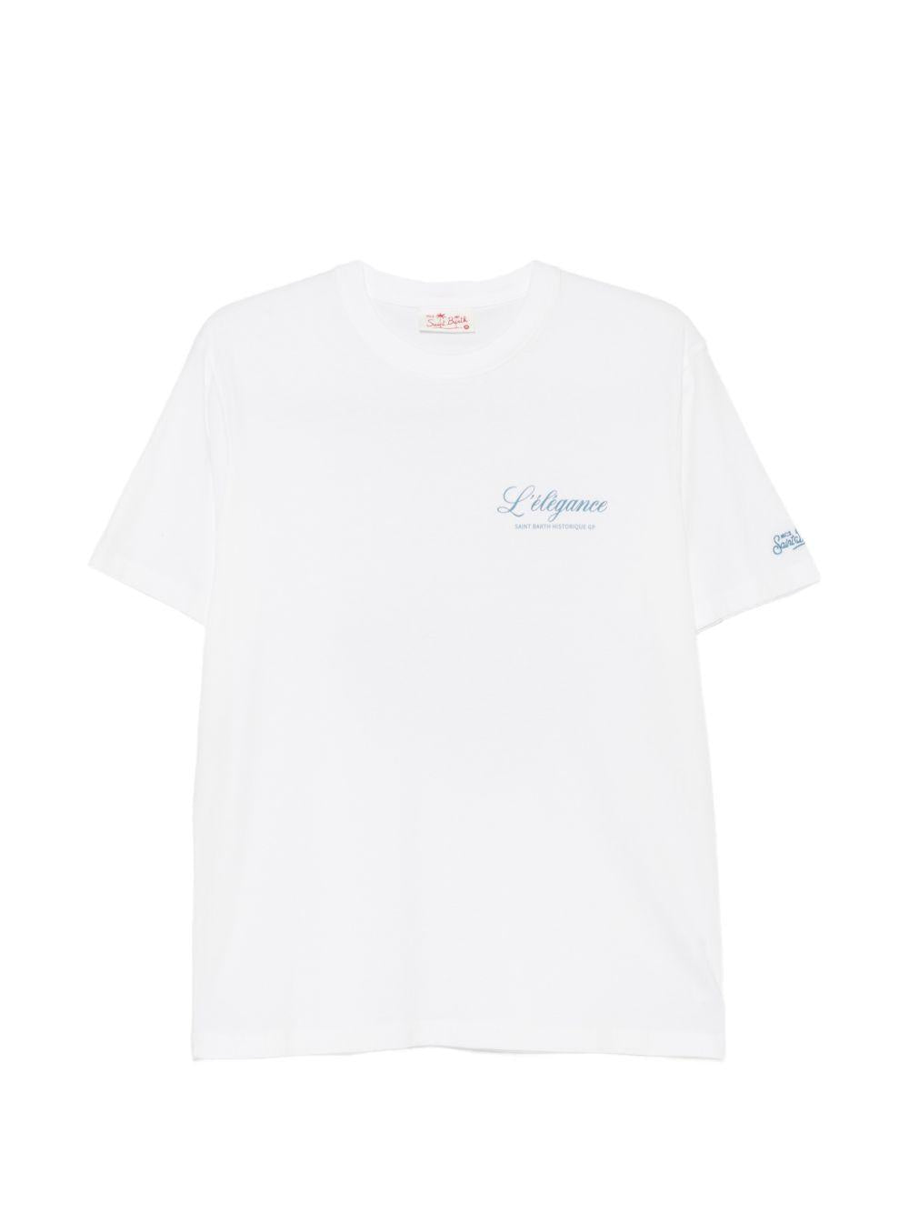 T-shirt bianca con stampa 