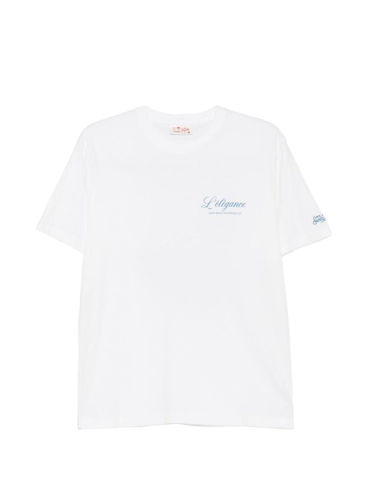 T-shirt bianca con stampa 
