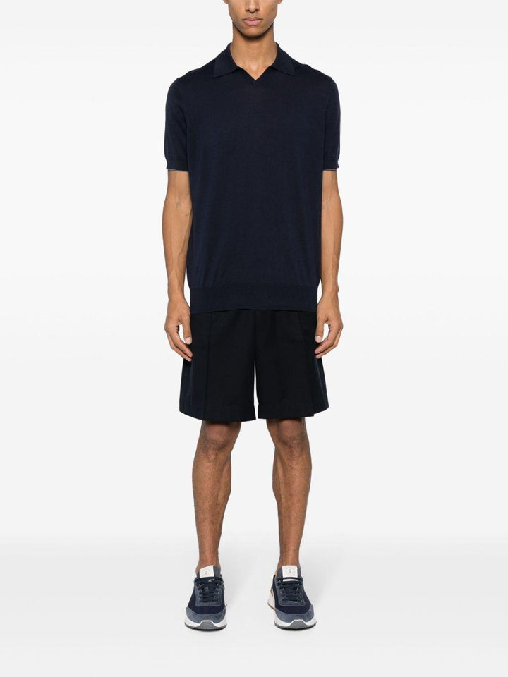 Polo a maniche corte blu navy 