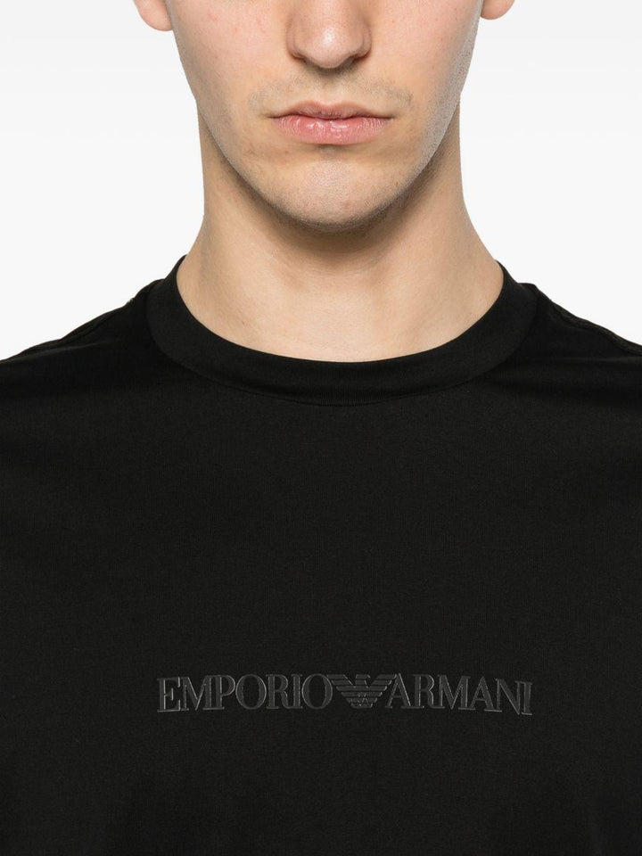 T-shirt con logo nera 