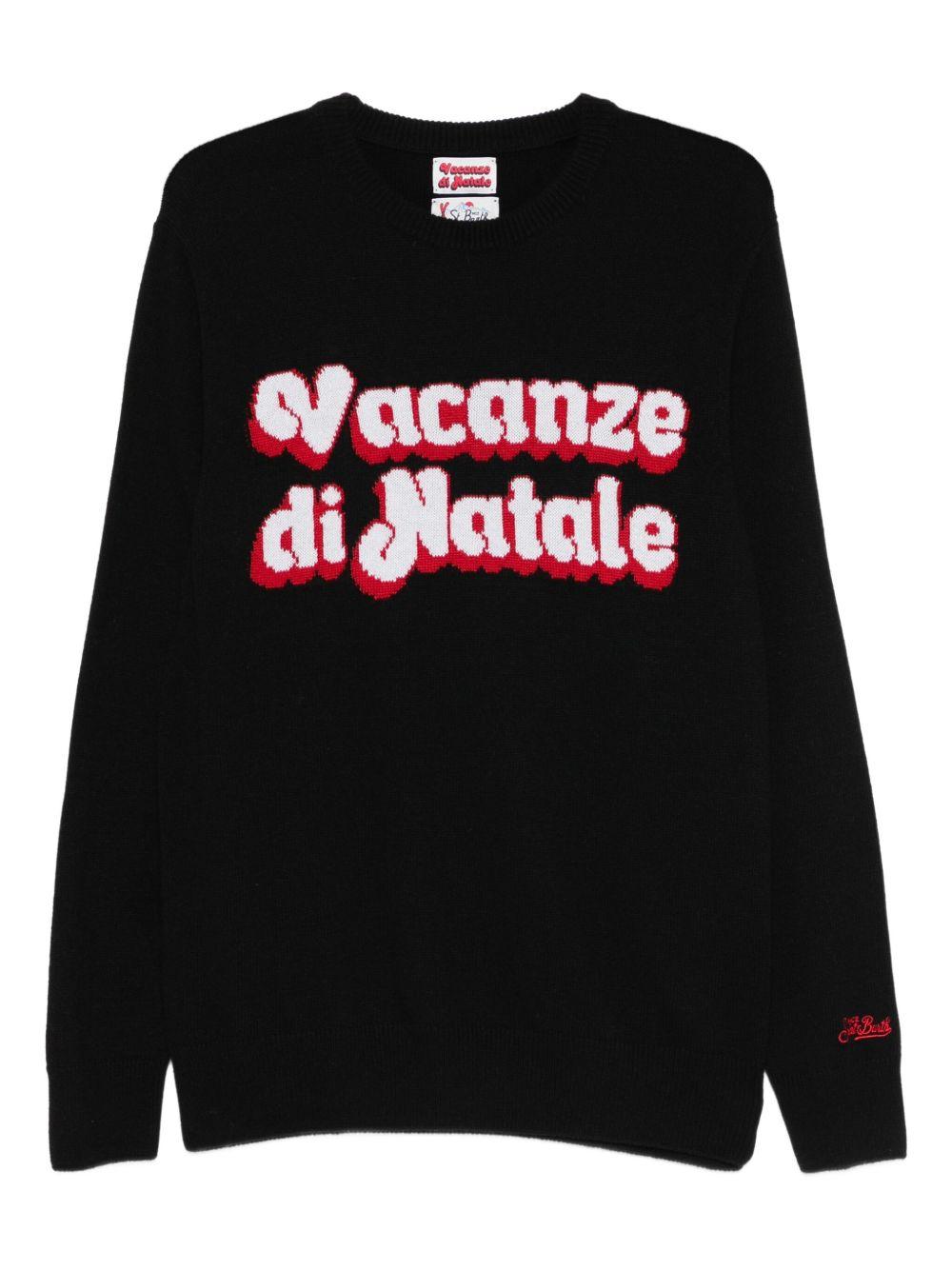 Maglione nero girocollo 