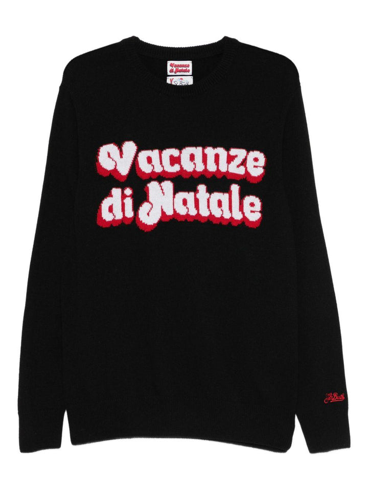 Maglione nero girocollo 