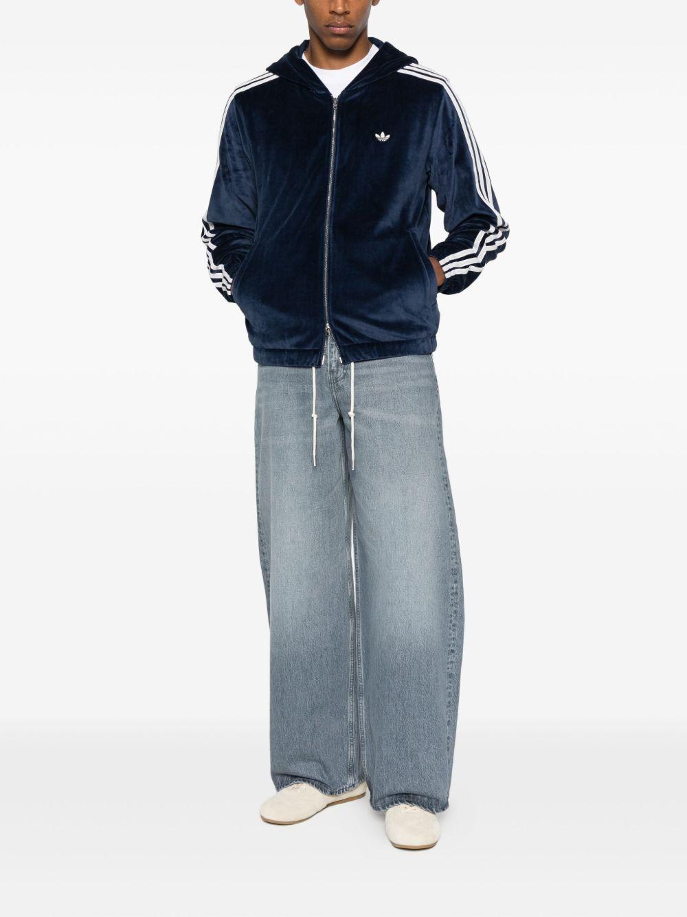 Felpa blu navy con zip 