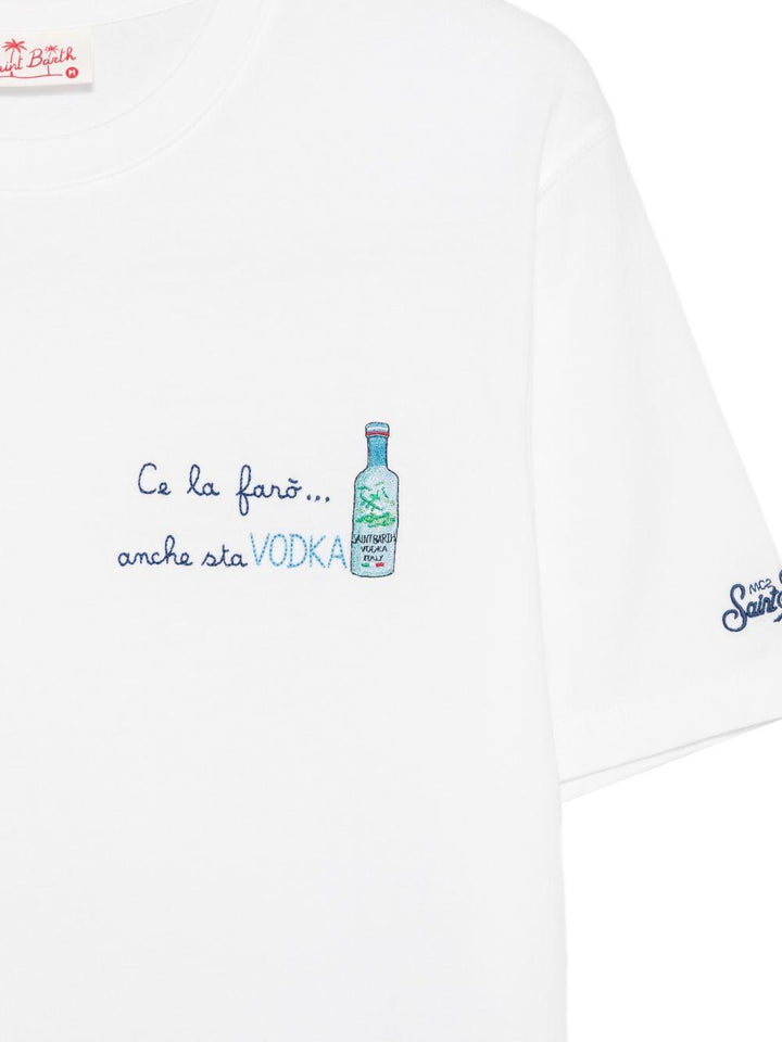 T-shirt bianca con stampa grafica 