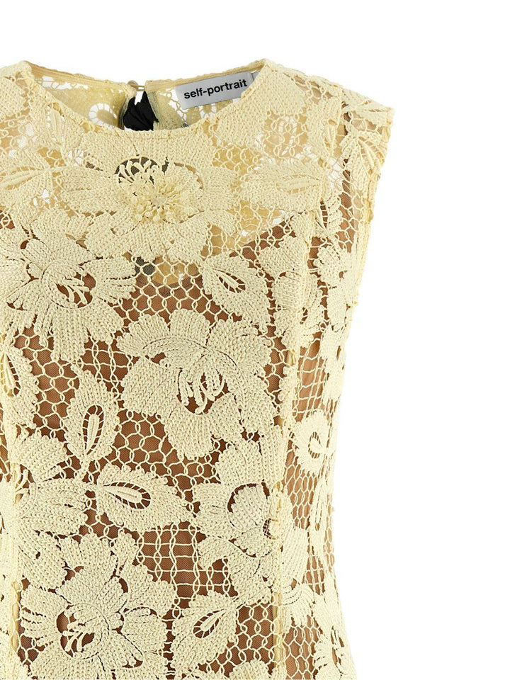 Abito midi in pizzo 