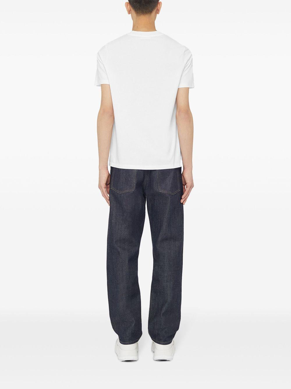 T-shirt girocollo bianca 
