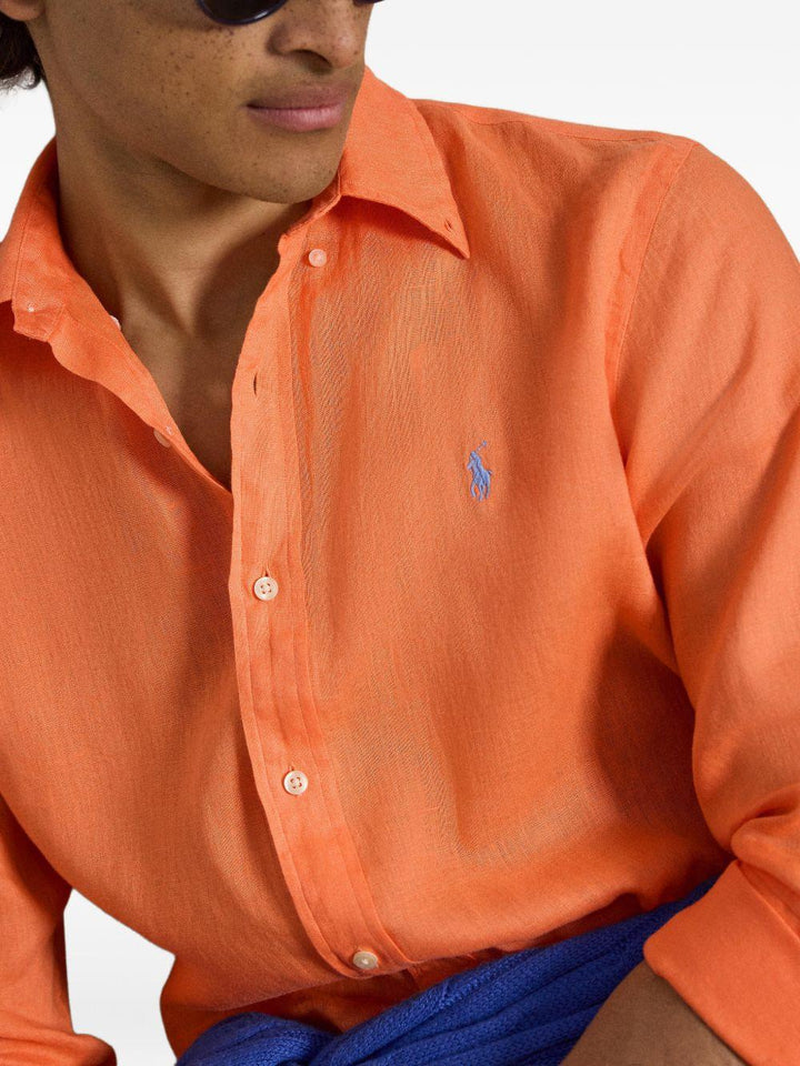 Camicie a maniche lunghe arancione 