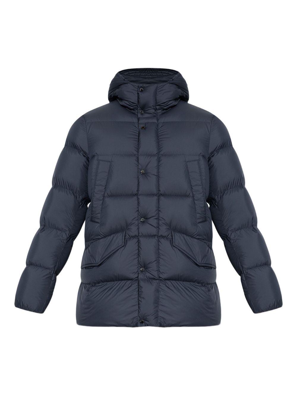 Parka Davis con cappuccio blu 