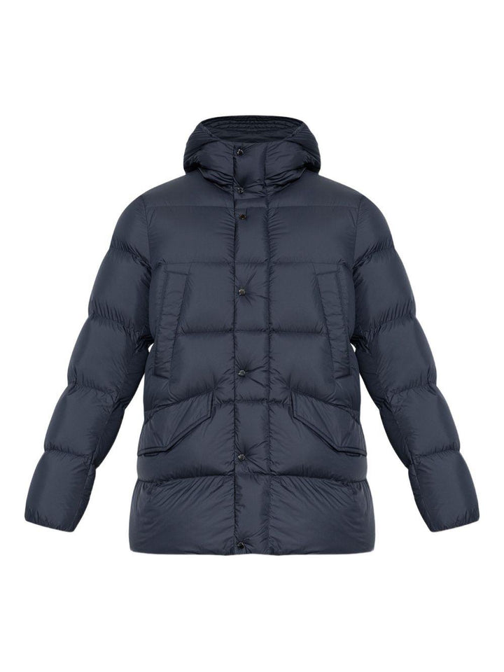 Parka Davis con cappuccio blu 