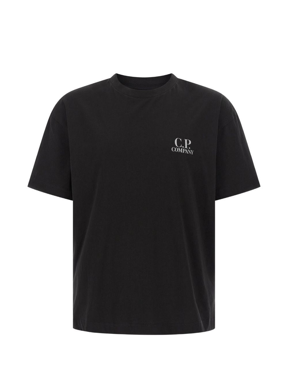 T-shirt con logo nera 