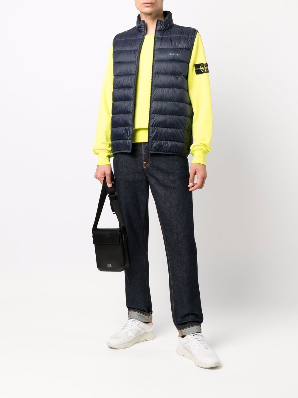 smanicato puffer blu