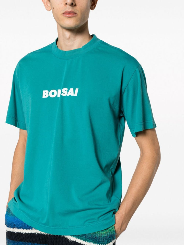 t-shirt logotype verde smeraldo
