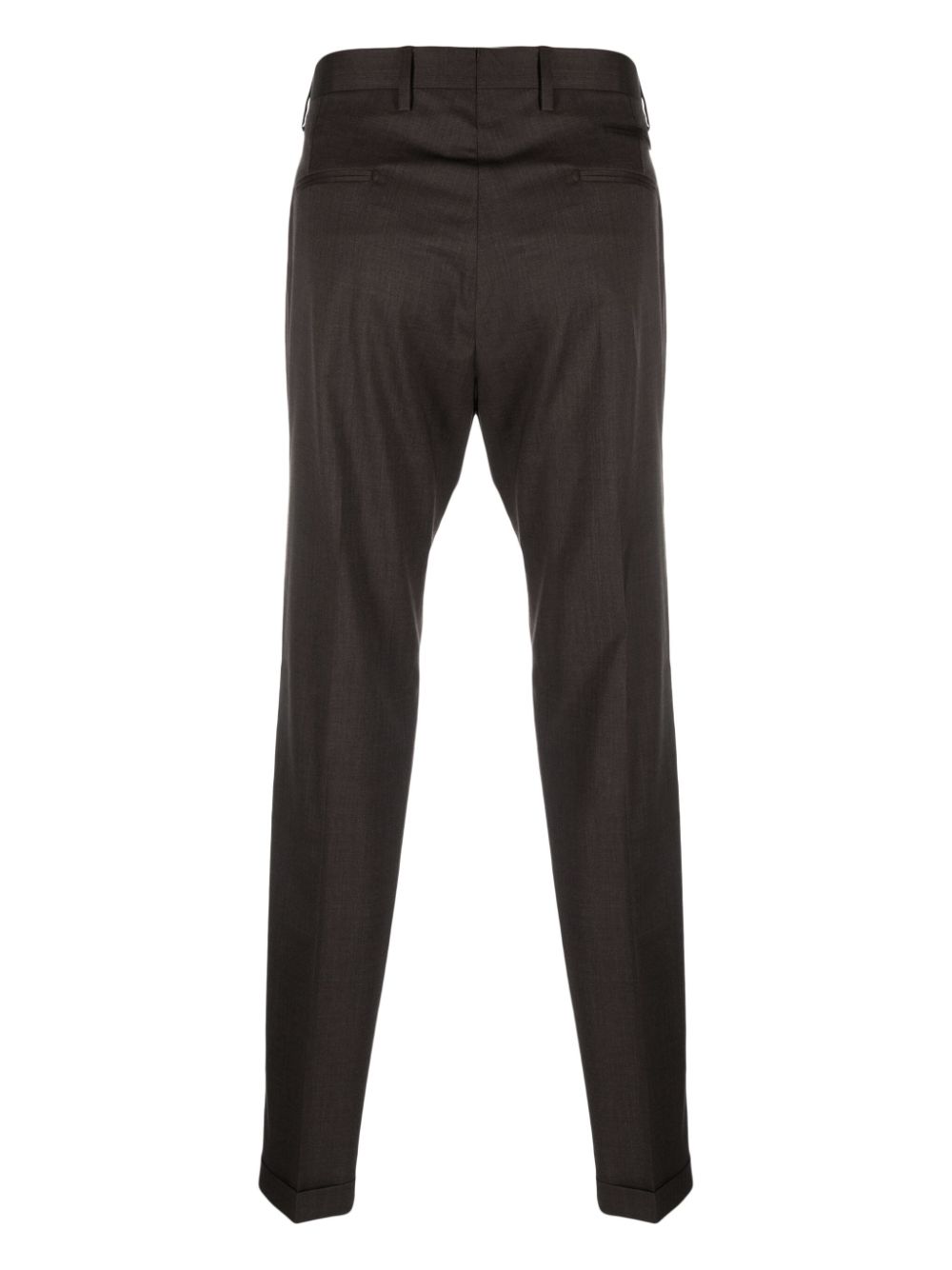 brown tailored trousers