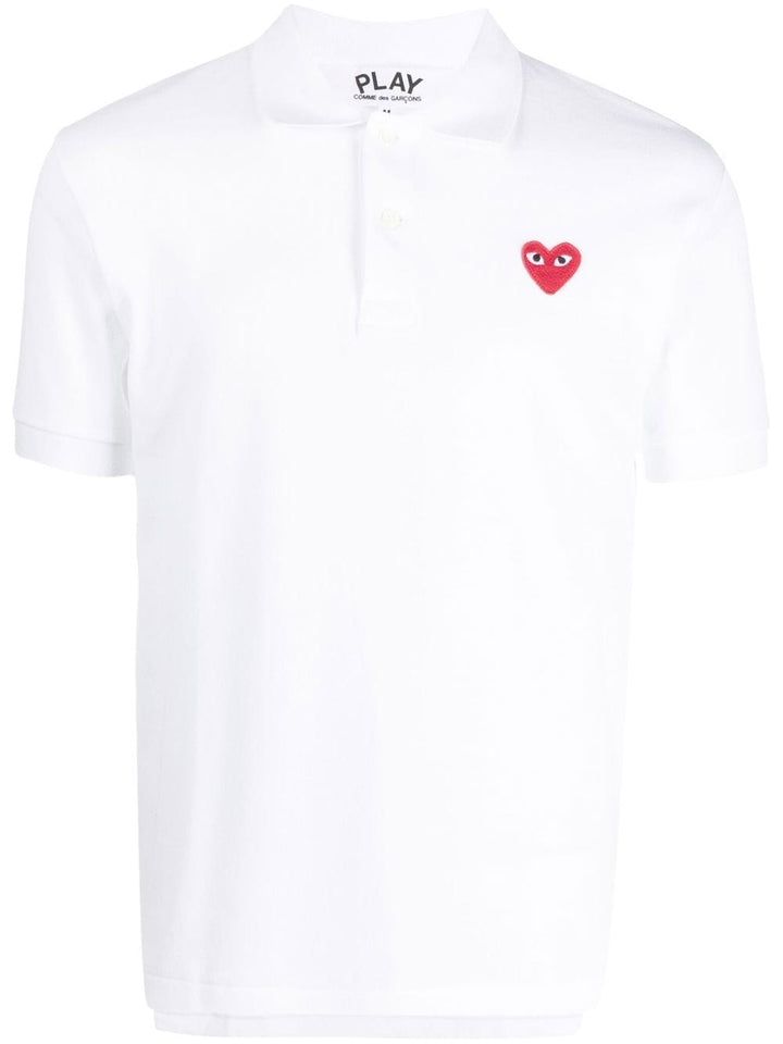 logotype white polo shirt