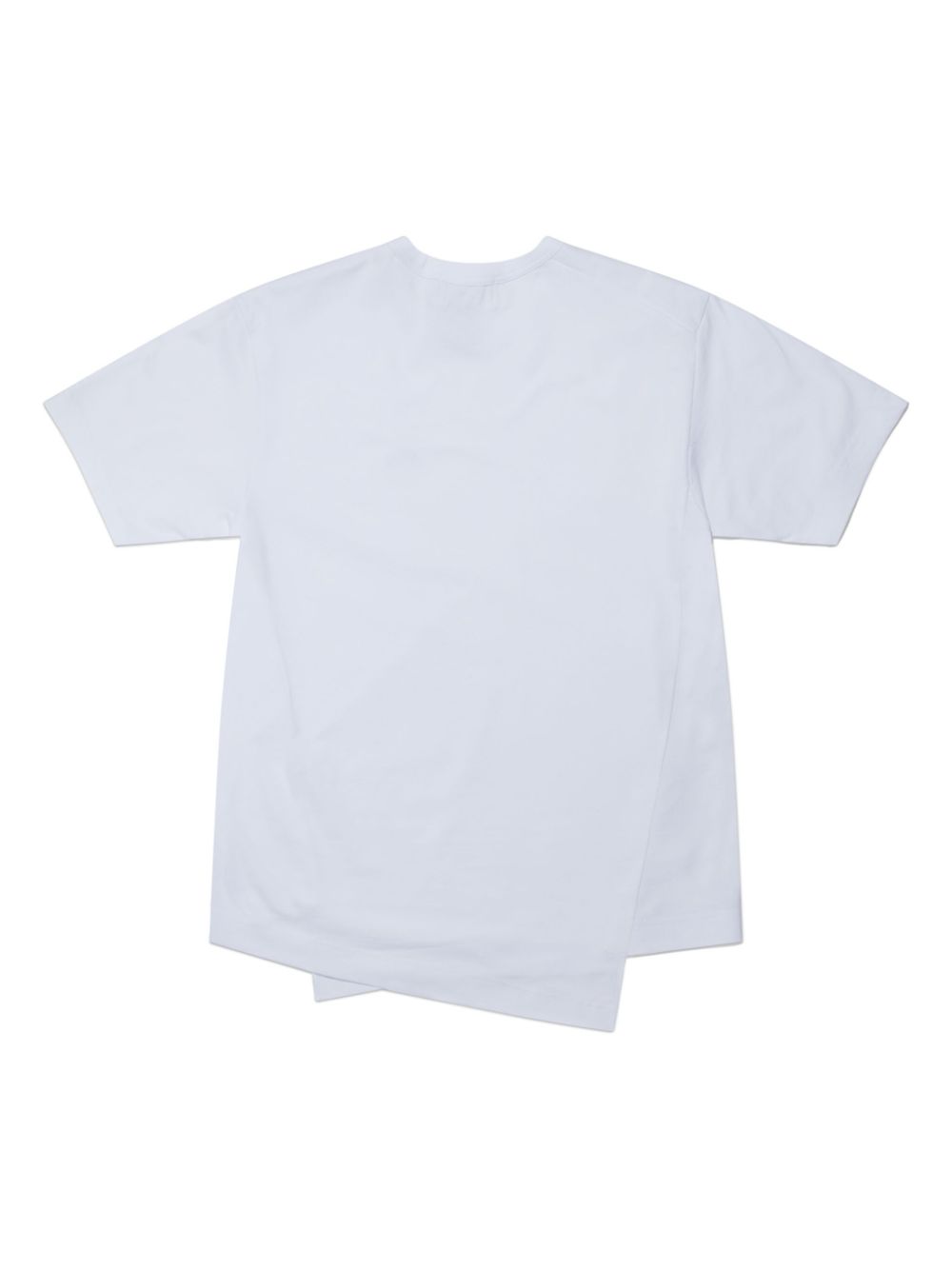 t-shirt bianca asimmetrica per Lacoste