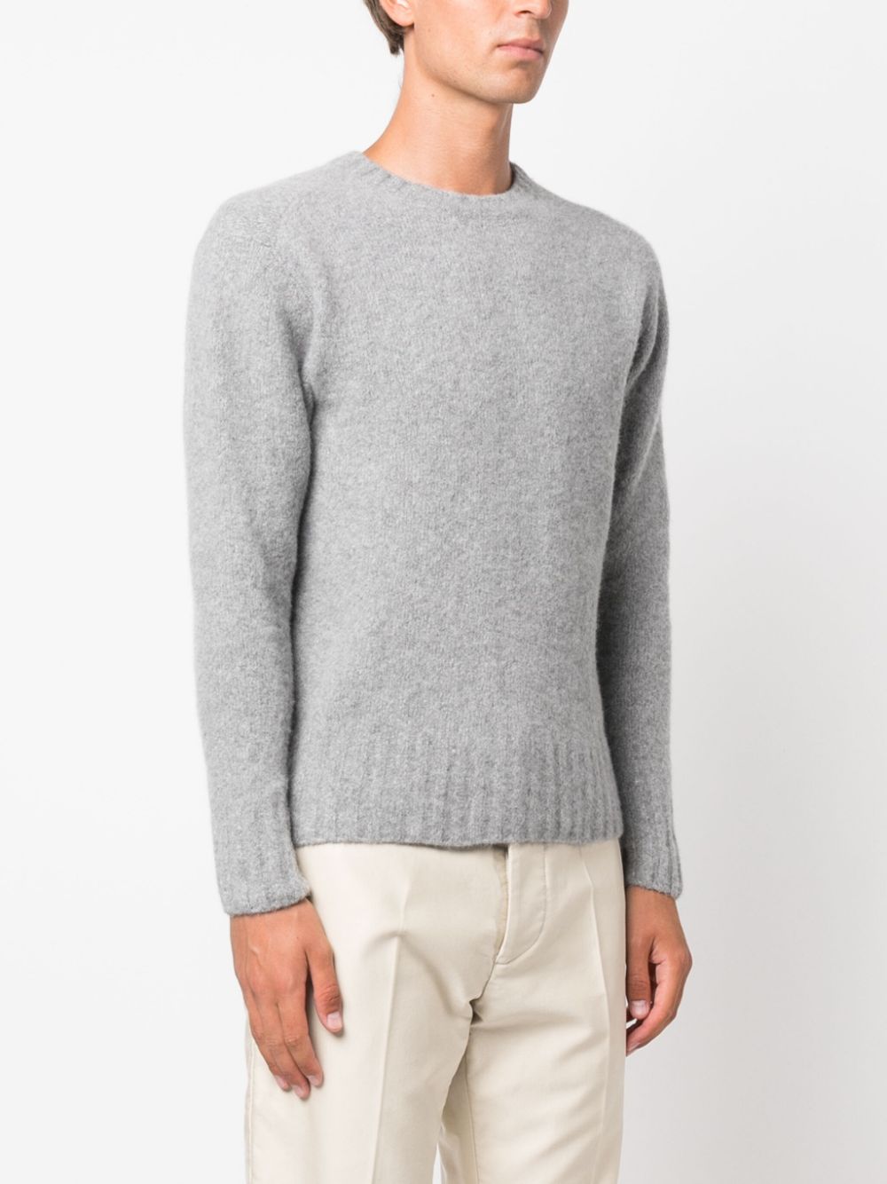 maglione misto lana grigio