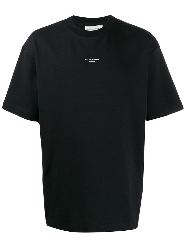 t-shirt noir surdimensionné