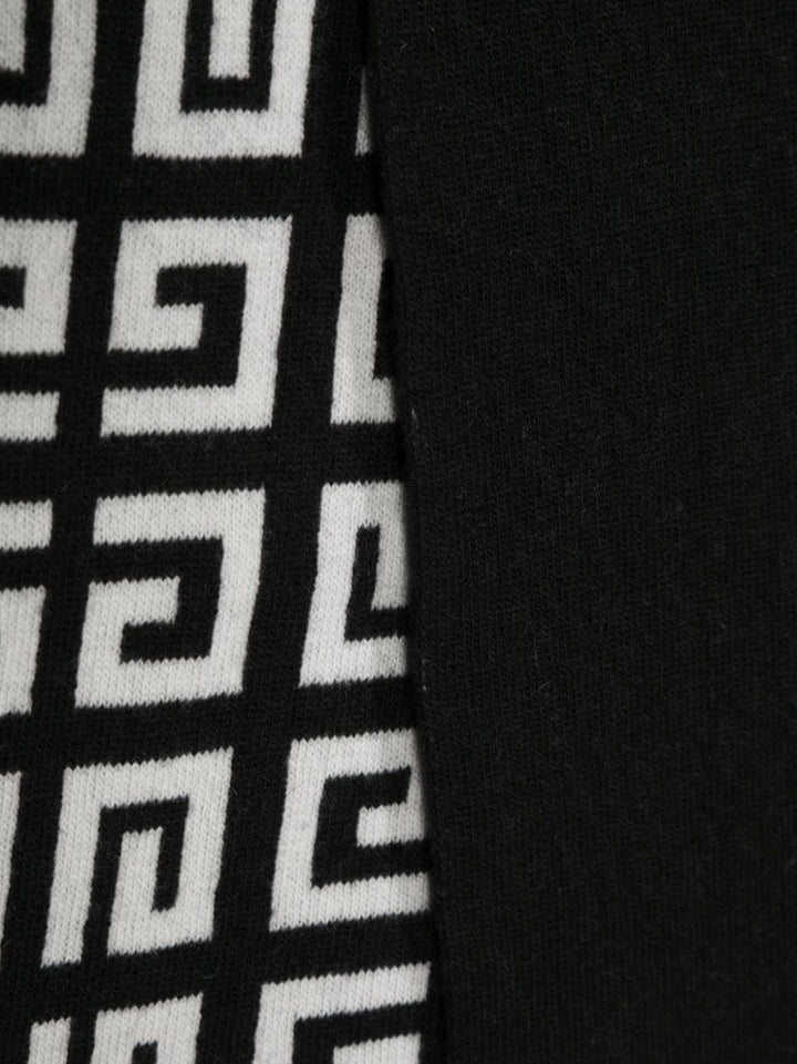 sciarpa nera logo monogram