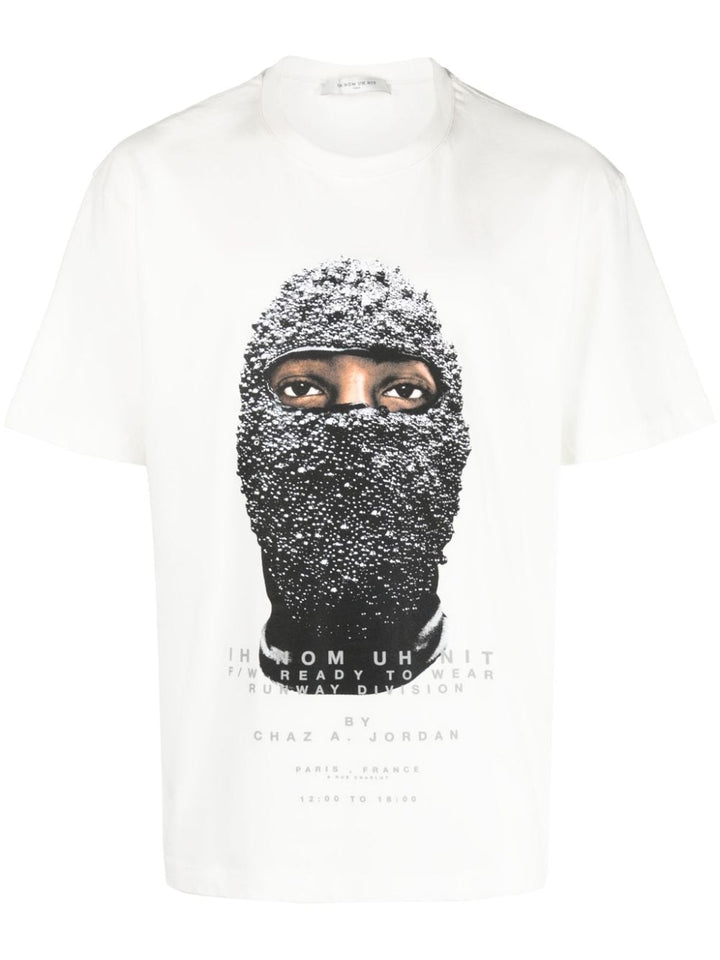 white black mask t-shirt