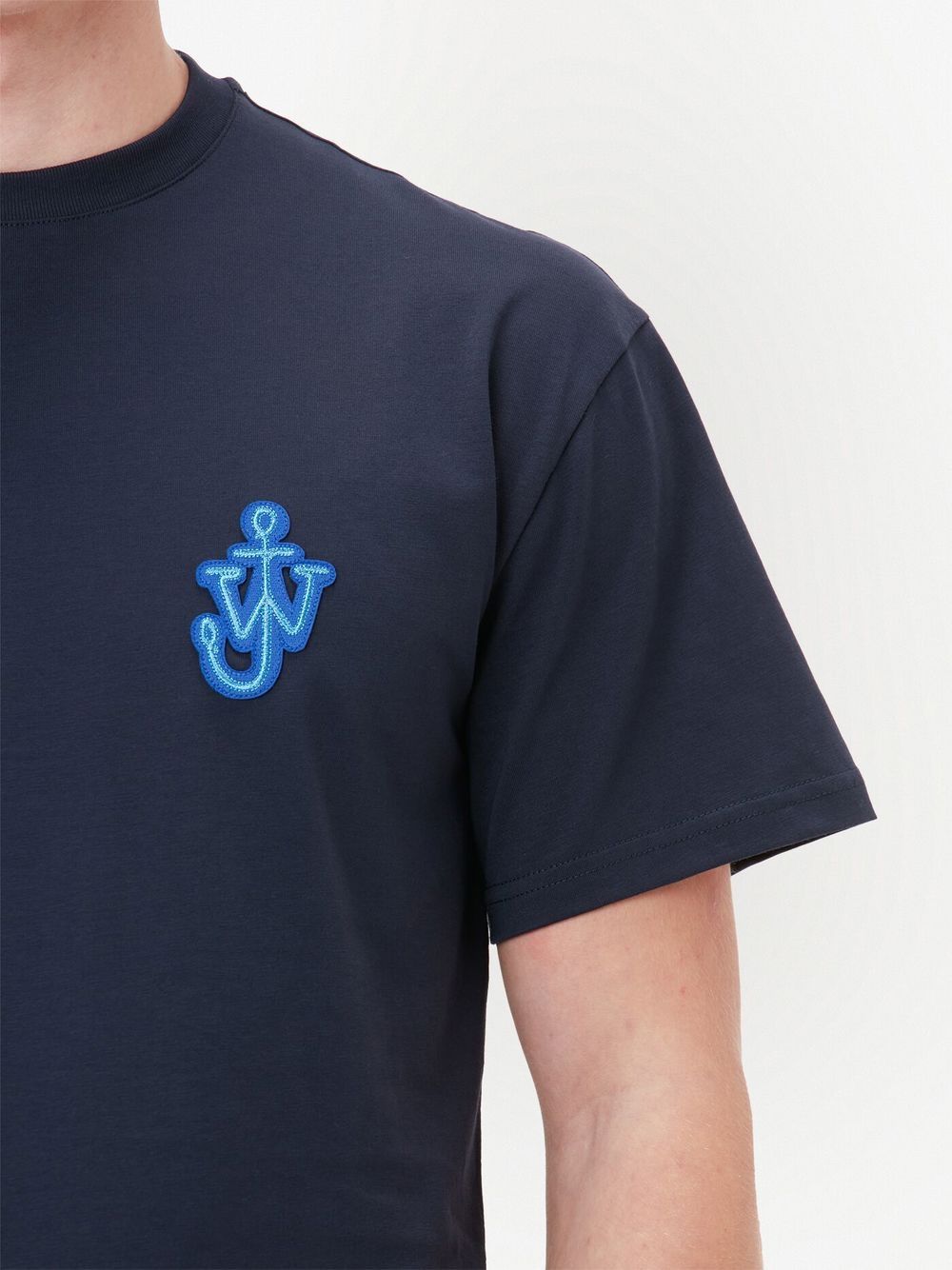 t-shirt blu logo anchor