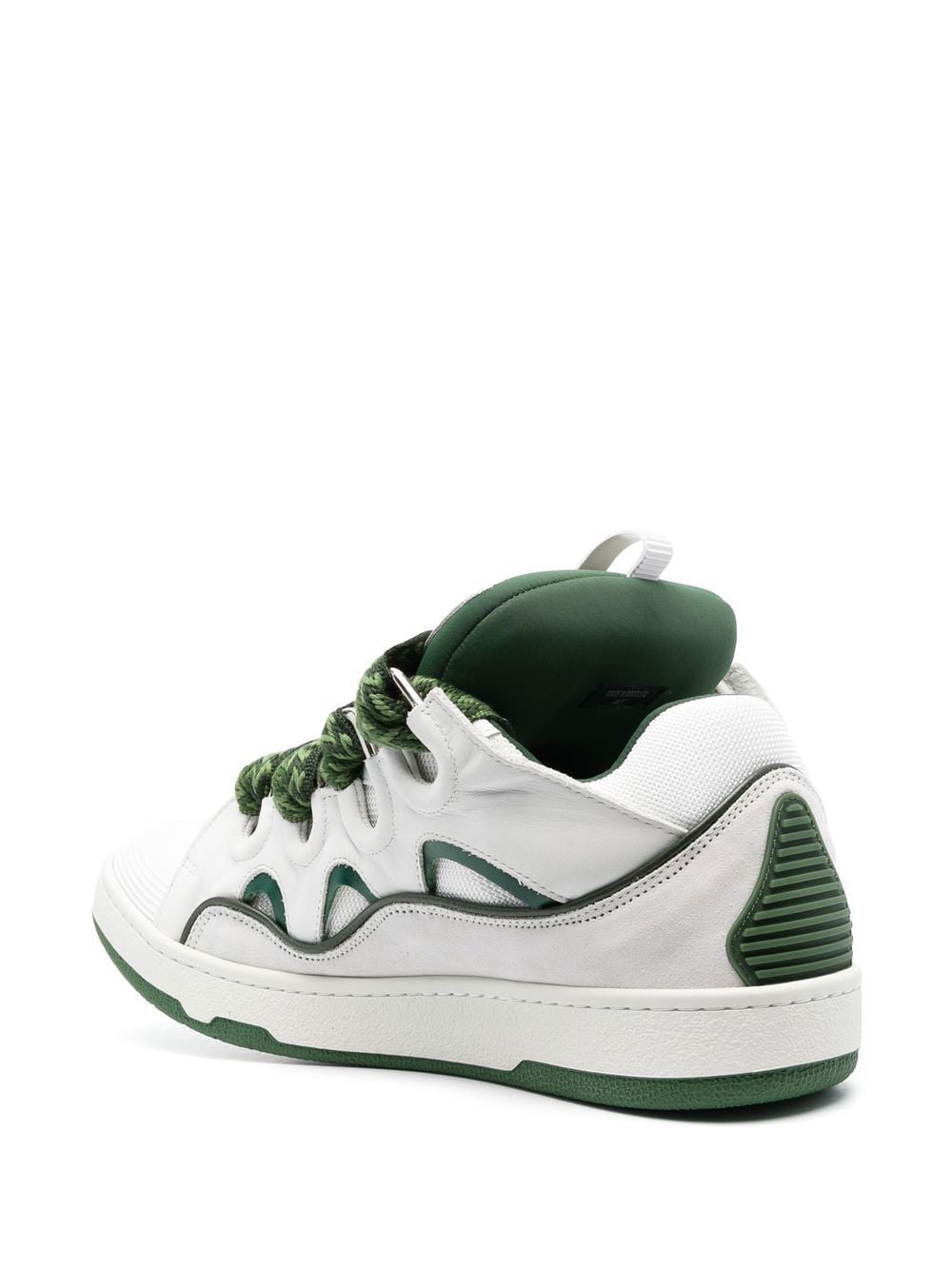 sneaker curb bianca e verde