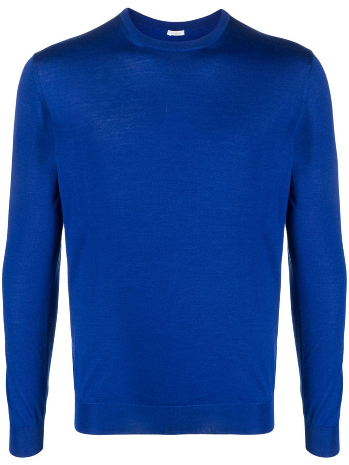 maglione blu elettrico cashmere e seta