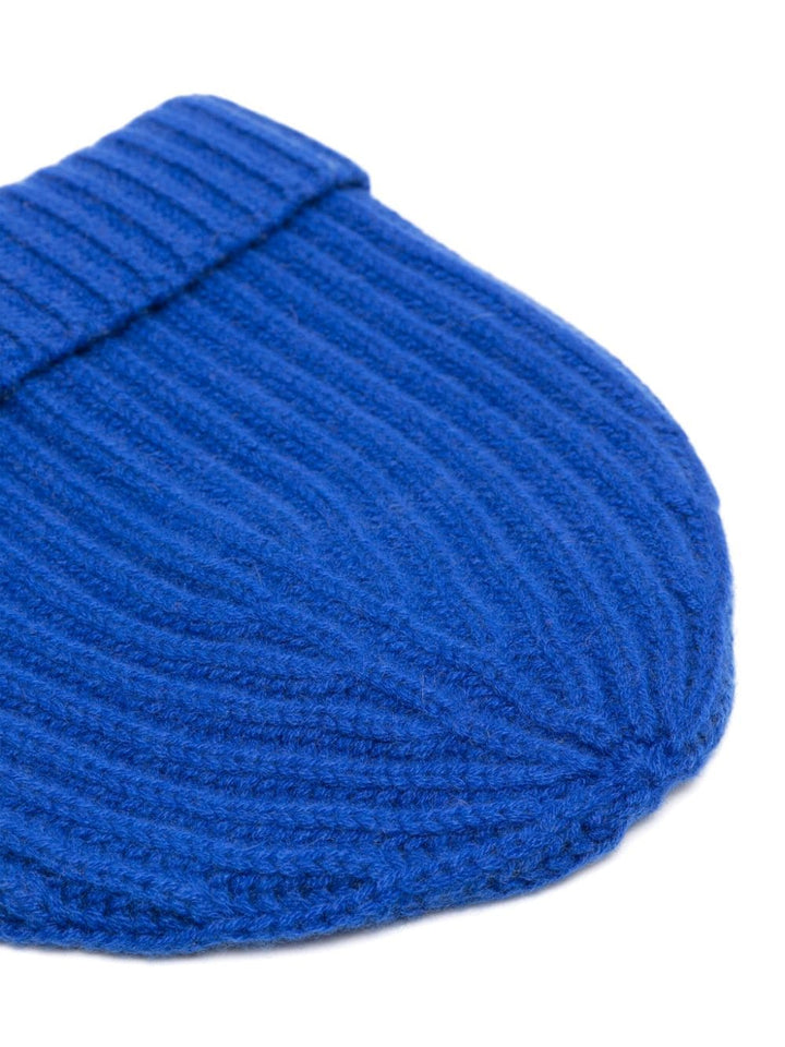 cappello beanie blu elettrico