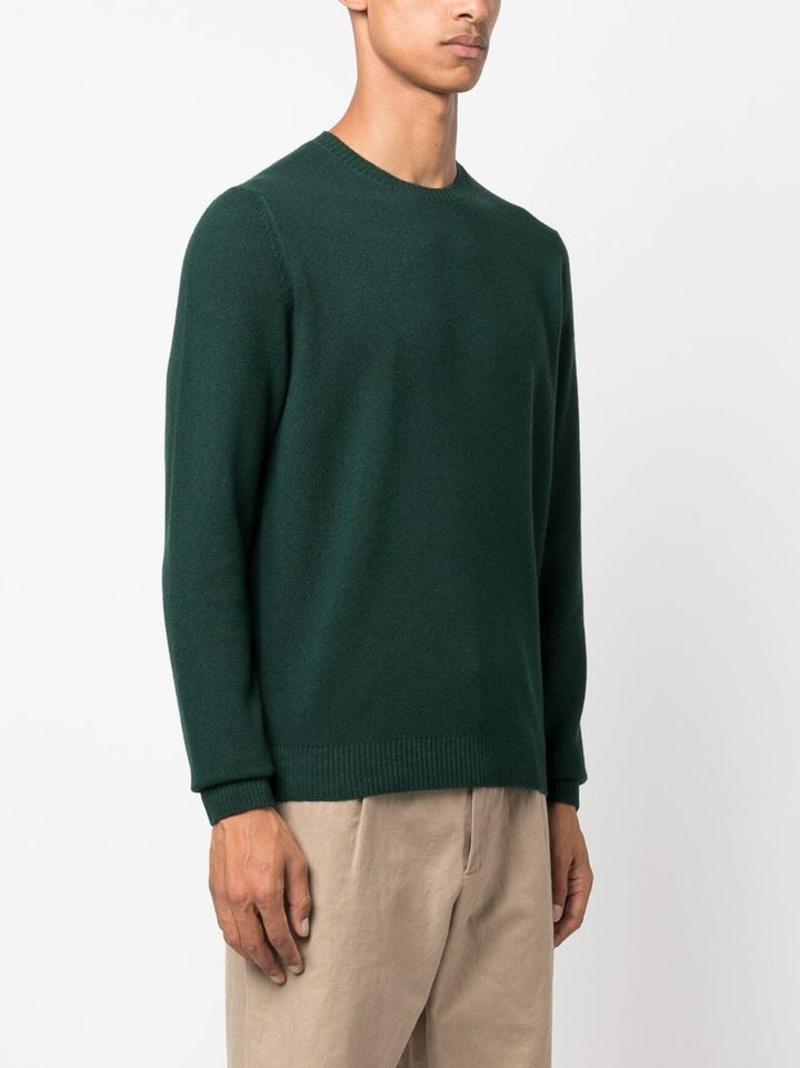 maglione girocollo verde