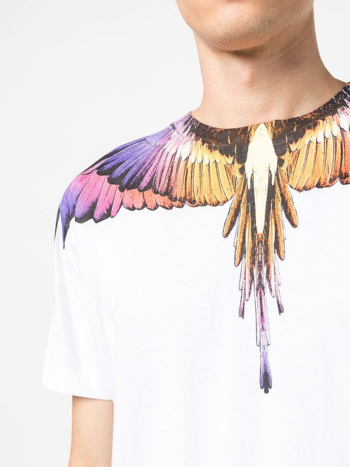 t-shirt icon wings white-pink