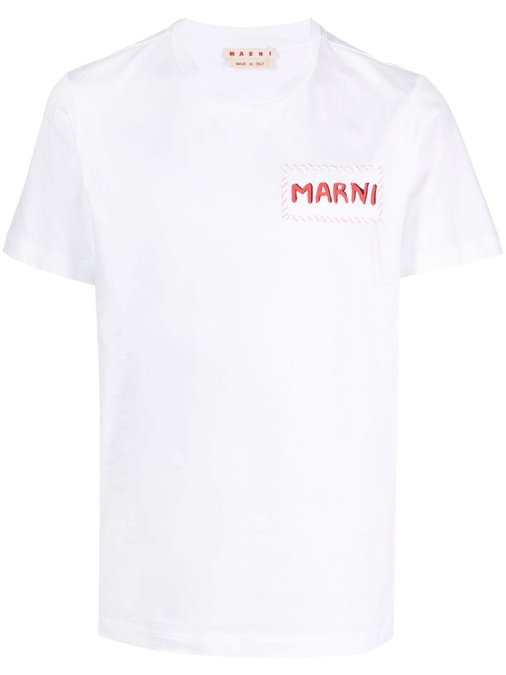 t-shirt logopatch bianca