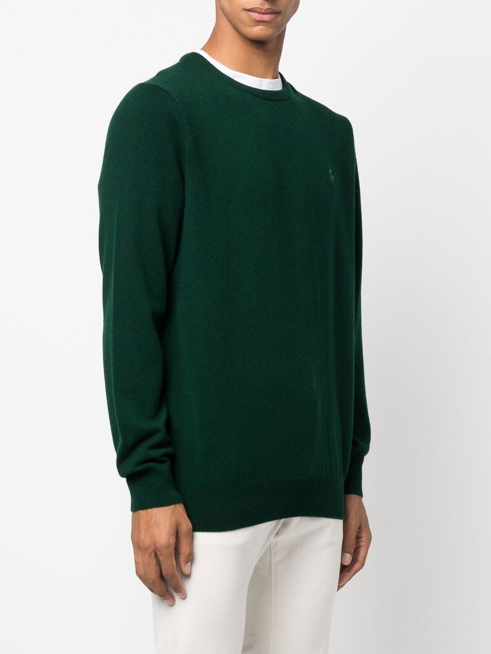 maglione verde con logo