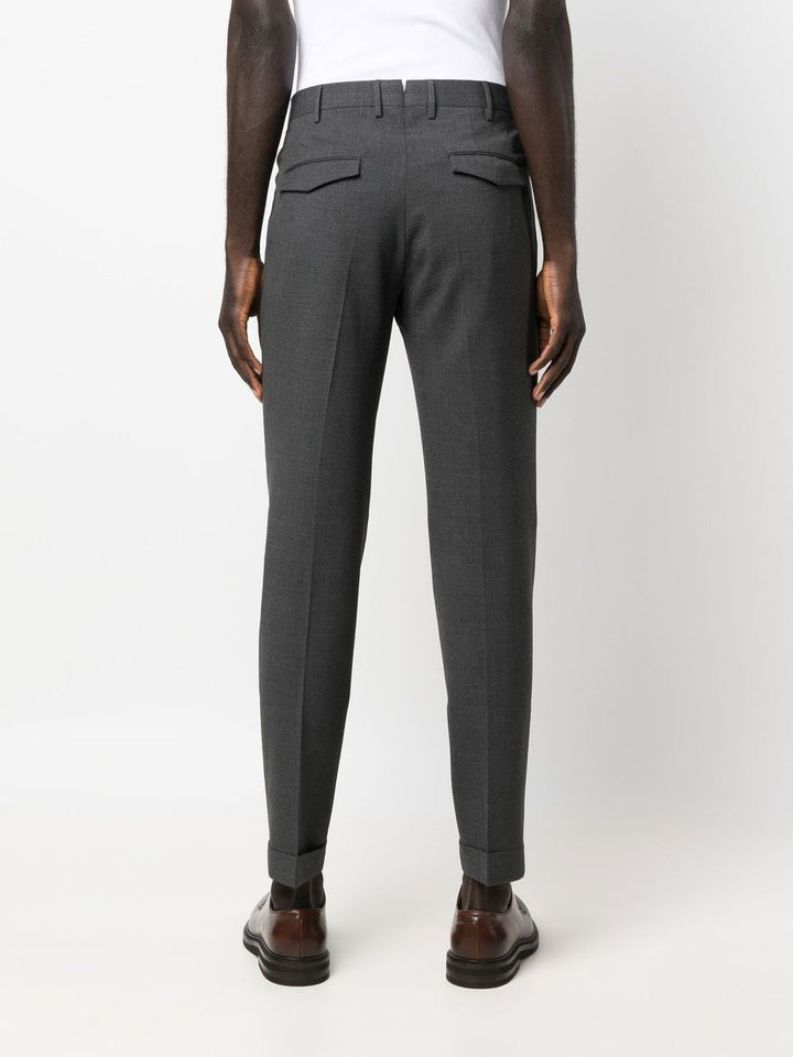pantalone maserfit grigio scuro pences e risvolto