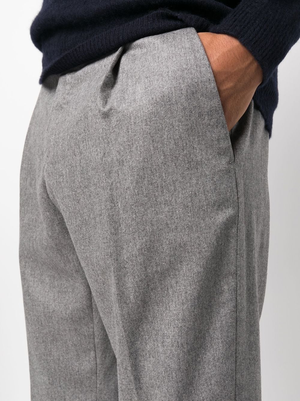 pantalone rebel grigio con risvolto