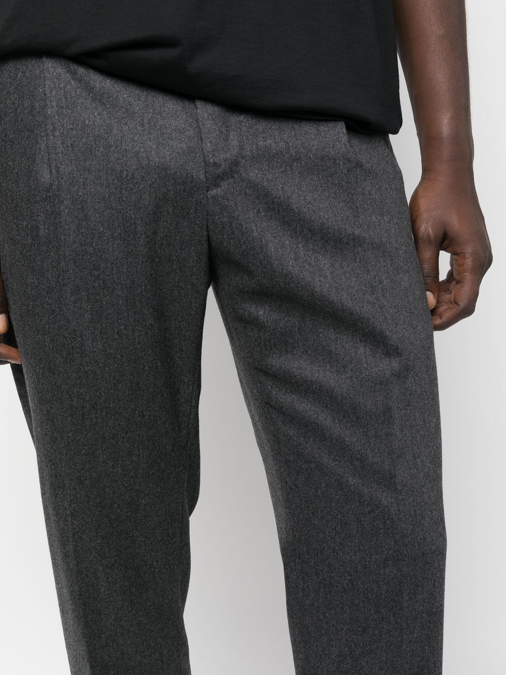 dark gray rebel trousers with turn-up
