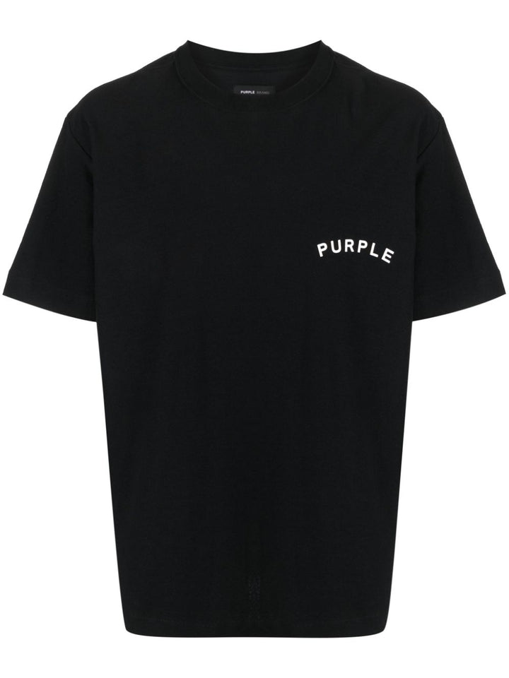 t-shirt nera purple