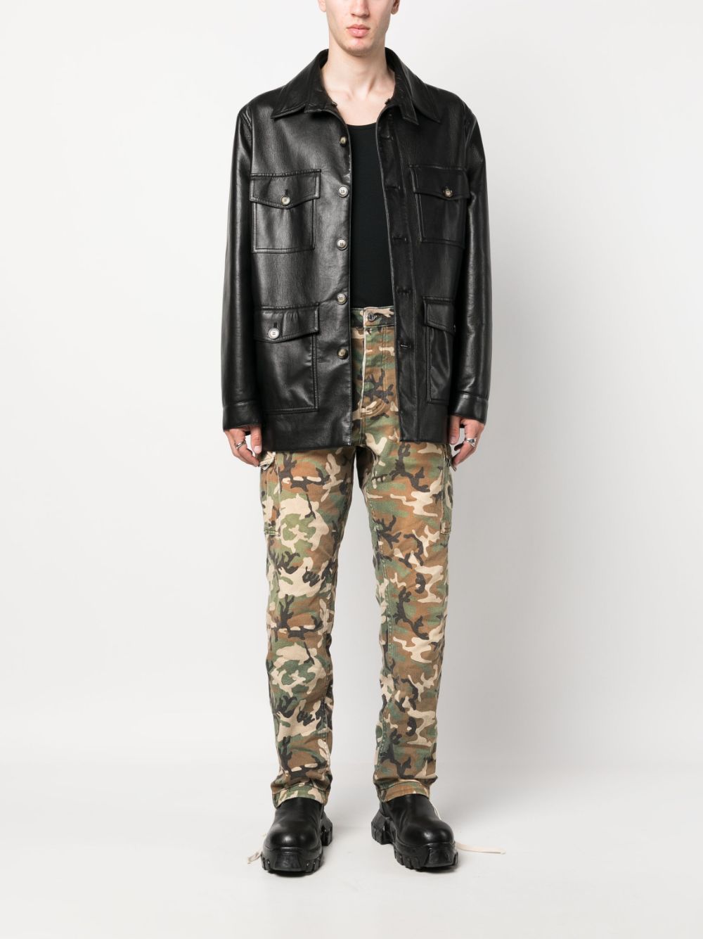 camouflage cargo trousers