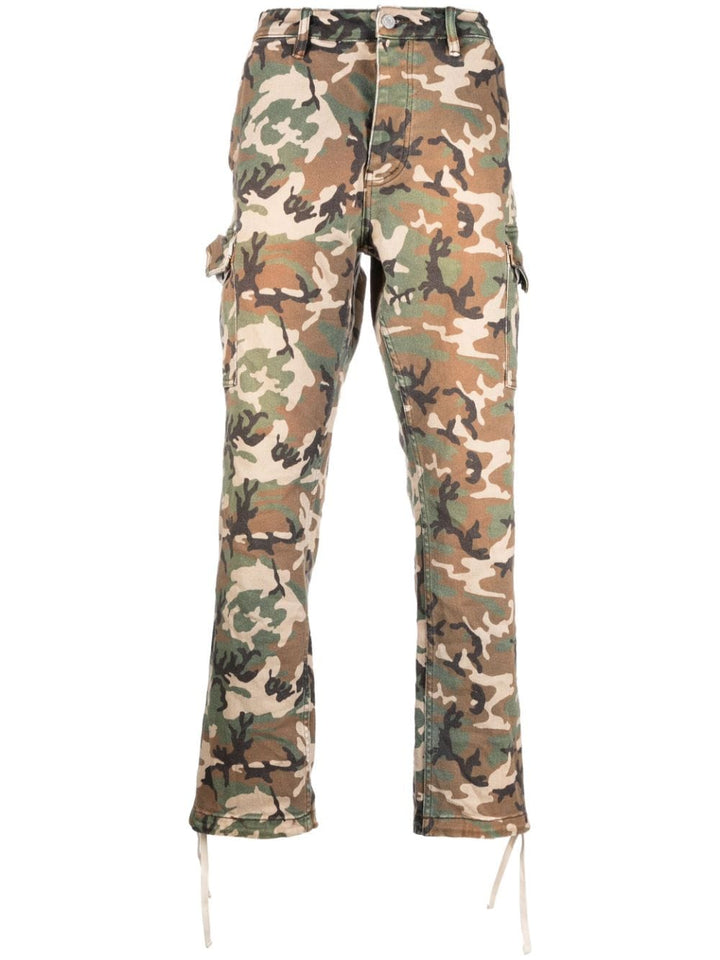 camouflage cargo trousers