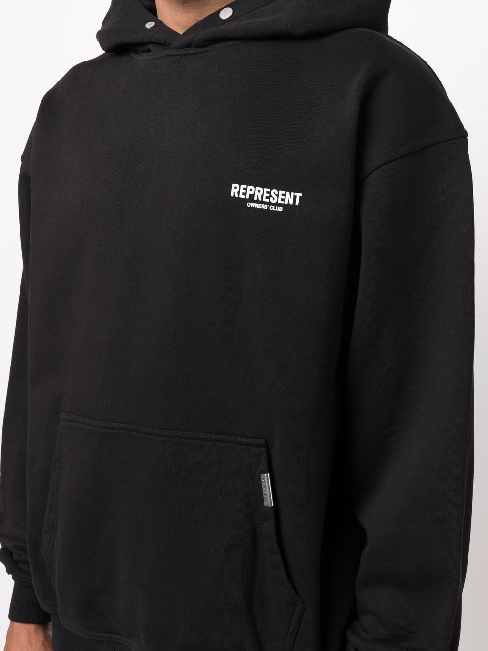 logotype black hoodie