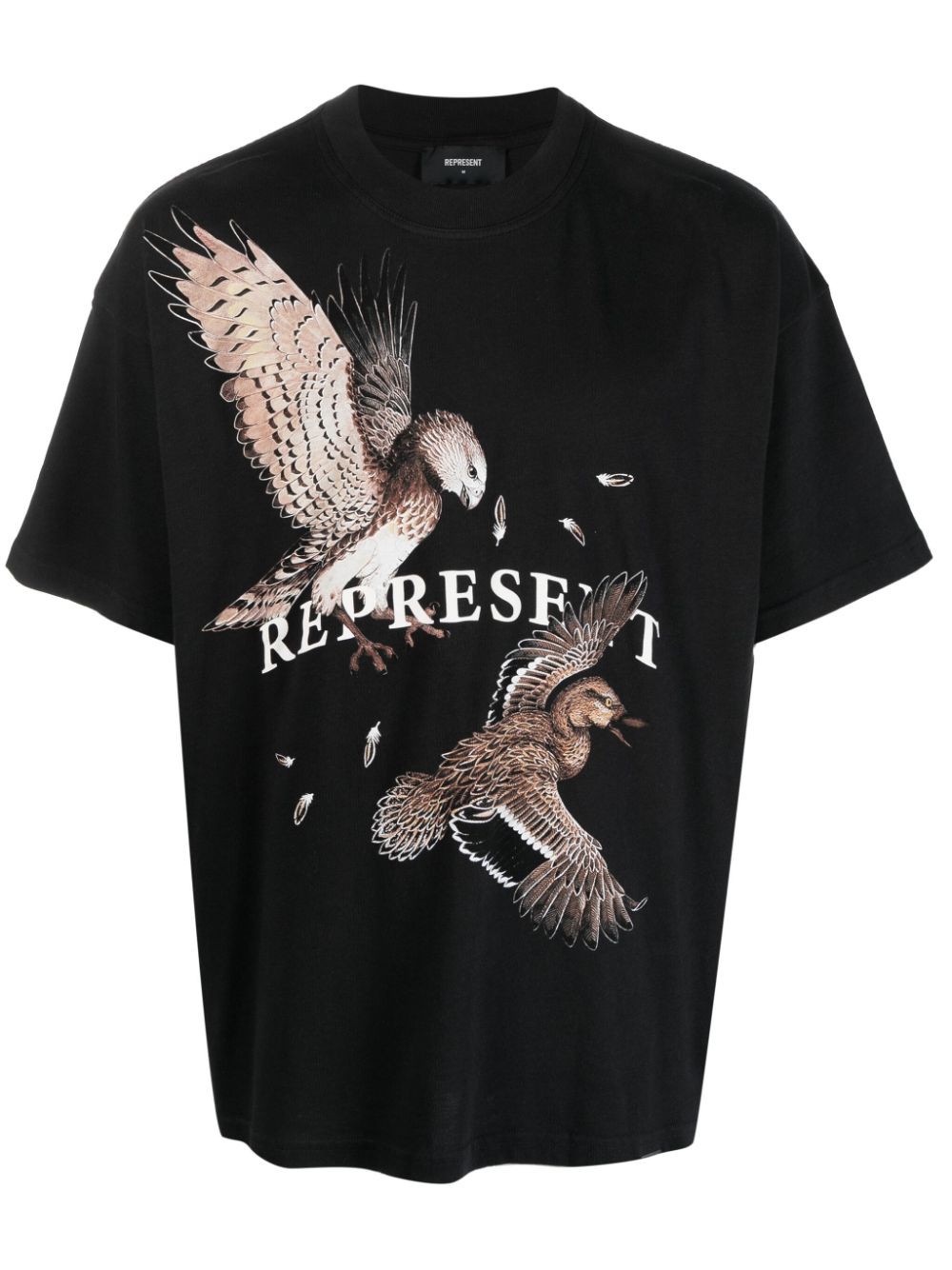 t-shirt oiseaux de prière noir