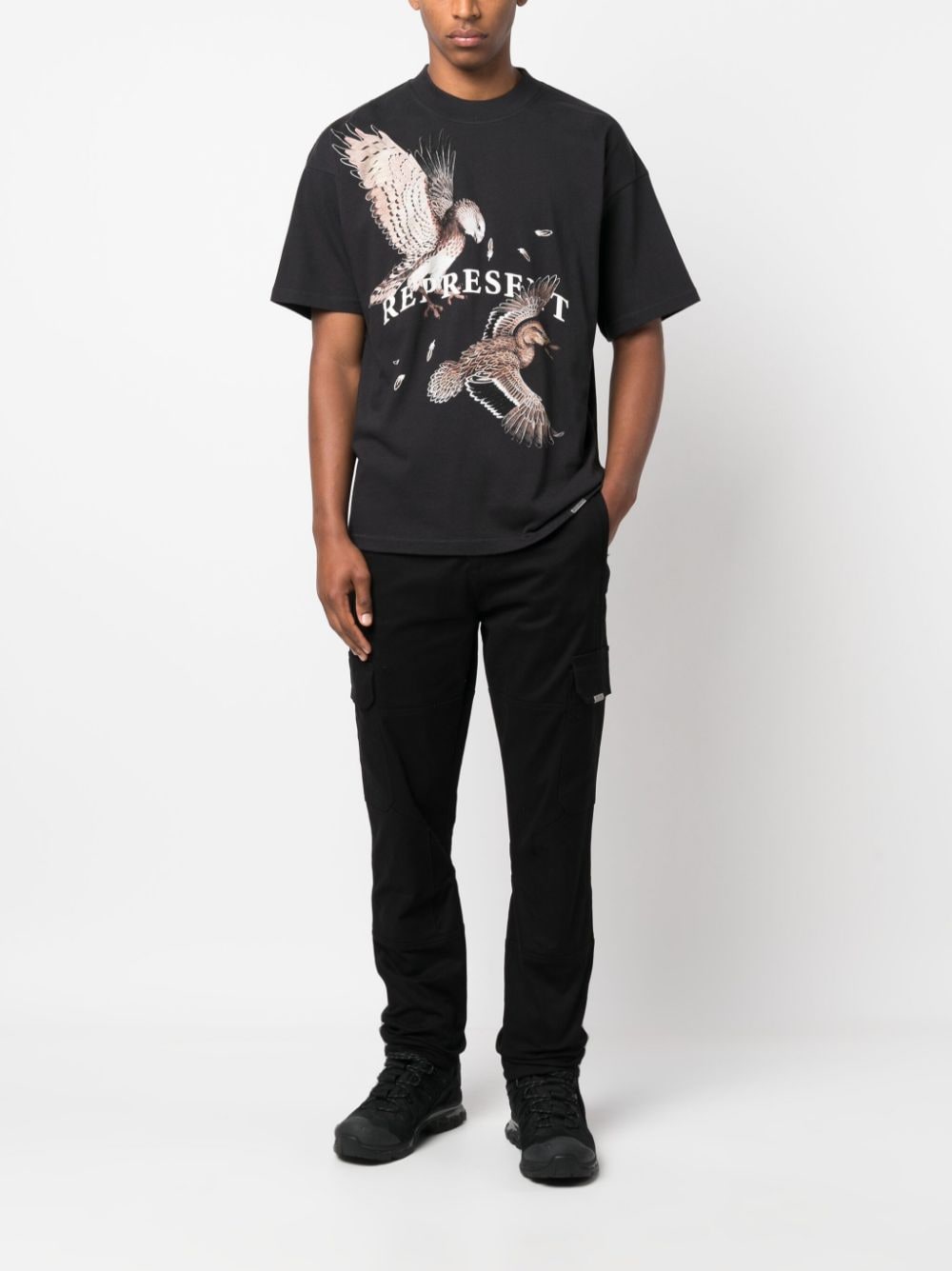 birds of pray black t-shirt