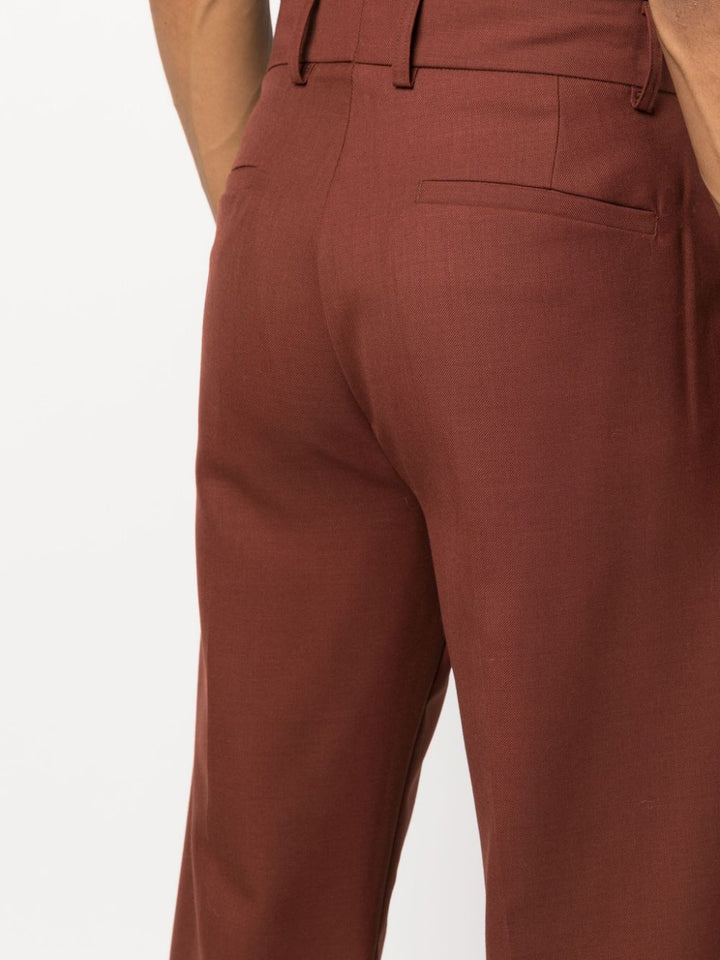 wine tailored trousers